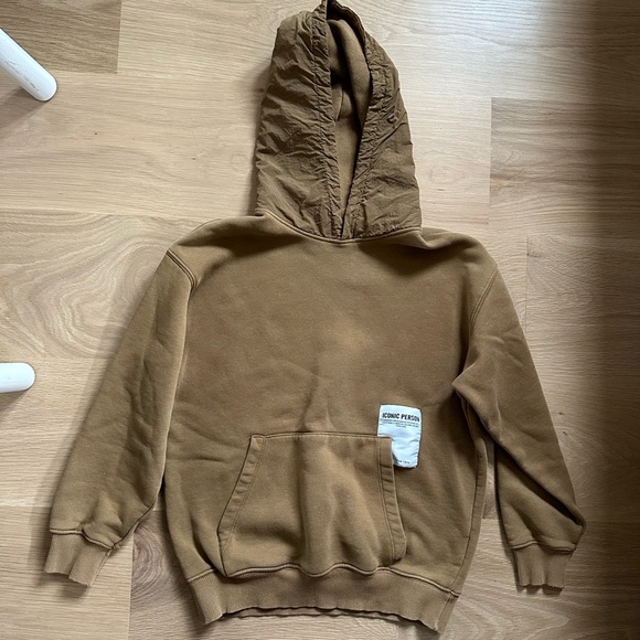 Zara Brown Hoodie with Front Pocket - Picture 1 of 3